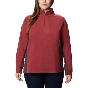 Columbia Glacial IV 1/2 Zip Plus Size, Sudaderas Rojos Para Mujer | 054827-ABY